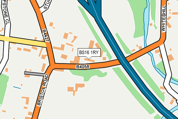 BS16 1RY map - OS OpenMap – Local (Ordnance Survey)