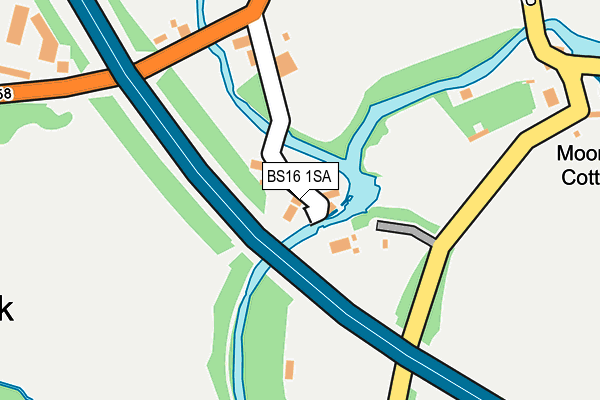 BS16 1SA map - OS OpenMap – Local (Ordnance Survey)