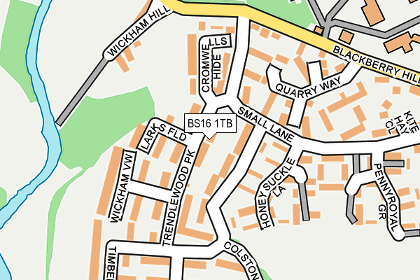 BS16 1TB map - OS OpenMap – Local (Ordnance Survey)