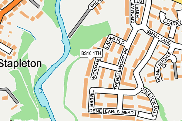 BS16 1TH map - OS OpenMap – Local (Ordnance Survey)