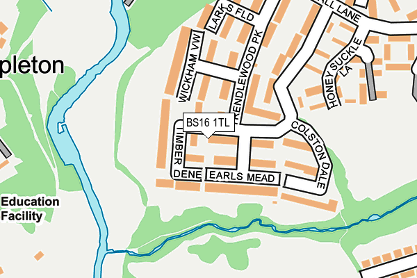 BS16 1TL map - OS OpenMap – Local (Ordnance Survey)
