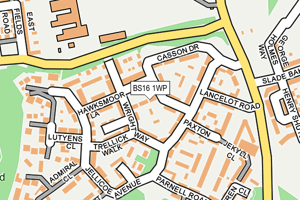 BS16 1WP map - OS OpenMap – Local (Ordnance Survey)