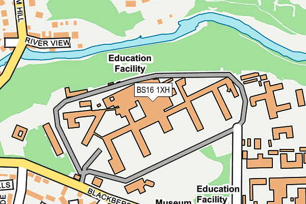 BS16 1XH map - OS OpenMap – Local (Ordnance Survey)