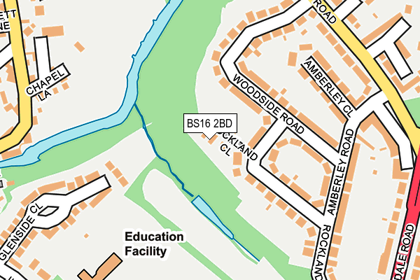 BS16 2BD map - OS OpenMap – Local (Ordnance Survey)