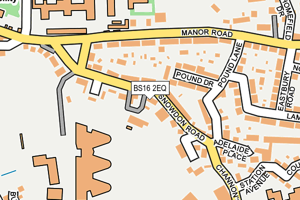 BS16 2EQ map - OS OpenMap – Local (Ordnance Survey)
