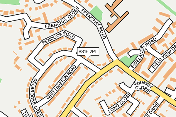 BS16 2PL map - OS OpenMap – Local (Ordnance Survey)