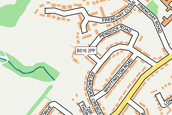 BS16 2PP map - OS OpenMap – Local (Ordnance Survey)