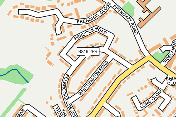 BS16 2PR map - OS OpenMap – Local (Ordnance Survey)