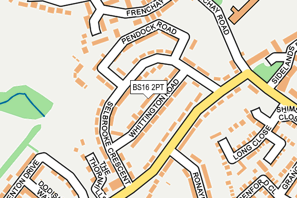 BS16 2PT map - OS OpenMap – Local (Ordnance Survey)