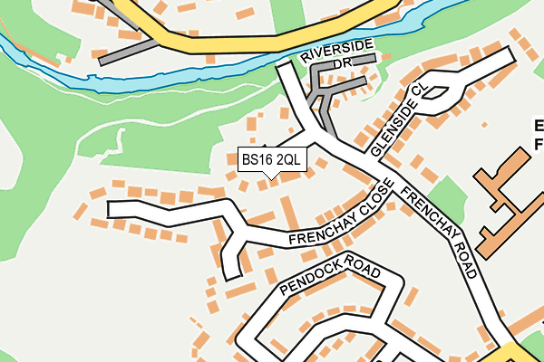 BS16 2QL map - OS OpenMap – Local (Ordnance Survey)