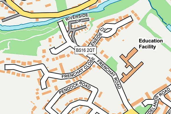 BS16 2QT map - OS OpenMap – Local (Ordnance Survey)