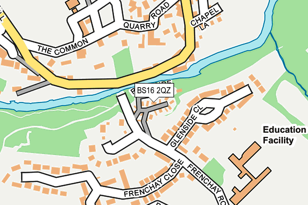 BS16 2QZ map - OS OpenMap – Local (Ordnance Survey)