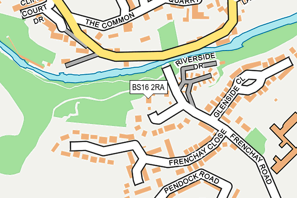 BS16 2RA map - OS OpenMap – Local (Ordnance Survey)