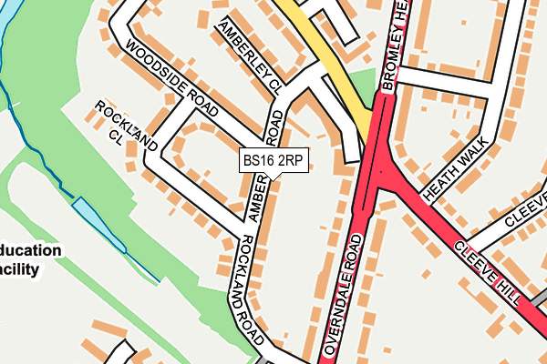 BS16 2RP map - OS OpenMap – Local (Ordnance Survey)
