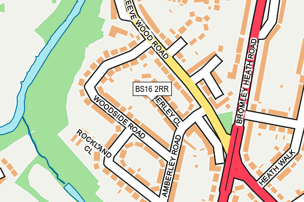 BS16 2RR map - OS OpenMap – Local (Ordnance Survey)