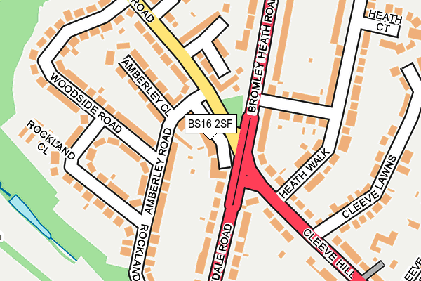 BS16 2SF map - OS OpenMap – Local (Ordnance Survey)