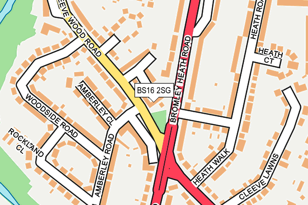 BS16 2SG map - OS OpenMap – Local (Ordnance Survey)