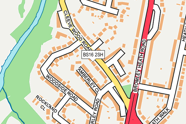 BS16 2SH map - OS OpenMap – Local (Ordnance Survey)