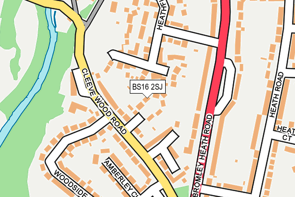BS16 2SJ map - OS OpenMap – Local (Ordnance Survey)