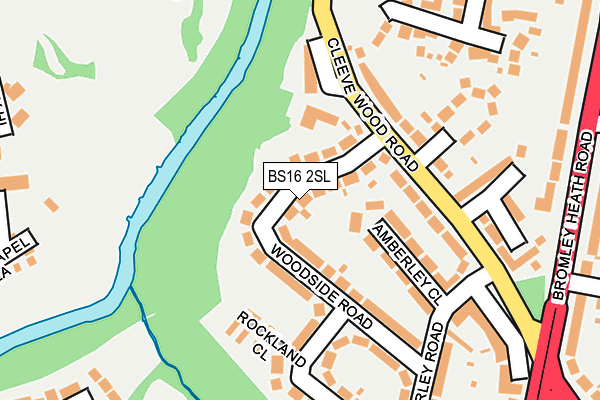 BS16 2SL map - OS OpenMap – Local (Ordnance Survey)