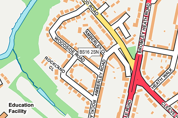 BS16 2SN map - OS OpenMap – Local (Ordnance Survey)