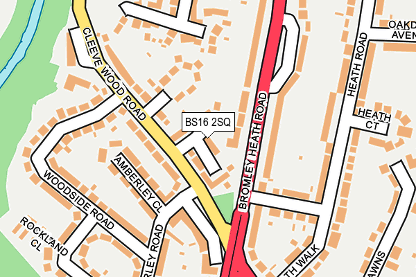 BS16 2SQ map - OS OpenMap – Local (Ordnance Survey)