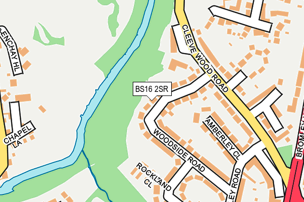 BS16 2SR map - OS OpenMap – Local (Ordnance Survey)
