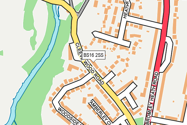 BS16 2SS map - OS OpenMap – Local (Ordnance Survey)