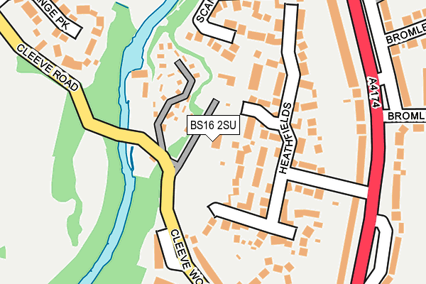 BS16 2SU map - OS OpenMap – Local (Ordnance Survey)