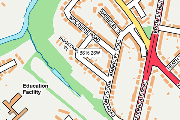 BS16 2SW map - OS OpenMap – Local (Ordnance Survey)