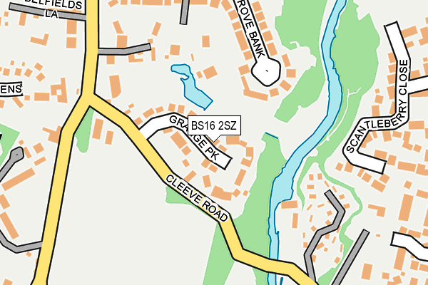 BS16 2SZ map - OS OpenMap – Local (Ordnance Survey)