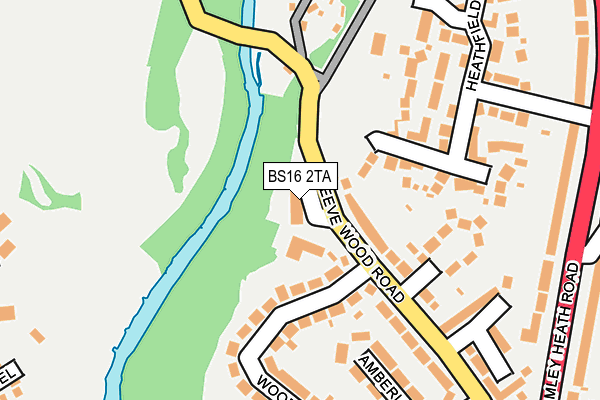 BS16 2TA map - OS OpenMap – Local (Ordnance Survey)