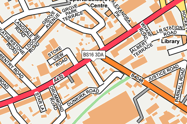 BS16 3DA map - OS OpenMap – Local (Ordnance Survey)