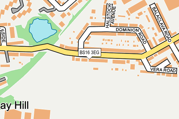 BS16 3EG map - OS OpenMap – Local (Ordnance Survey)