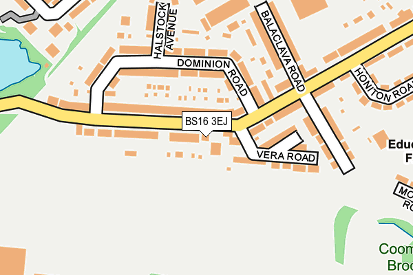 BS16 3EJ map - OS OpenMap – Local (Ordnance Survey)