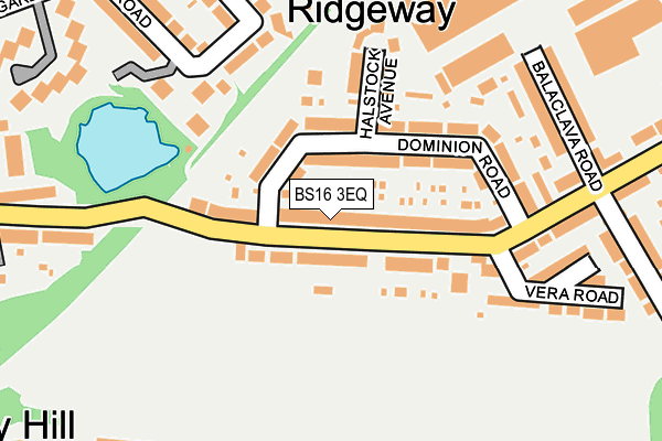 BS16 3EQ map - OS OpenMap – Local (Ordnance Survey)