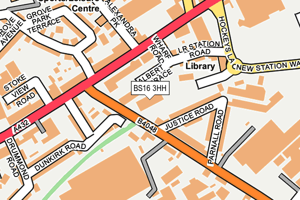BS16 3HH map - OS OpenMap – Local (Ordnance Survey)