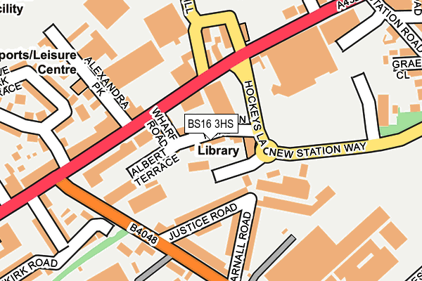 BS16 3HS map - OS OpenMap – Local (Ordnance Survey)