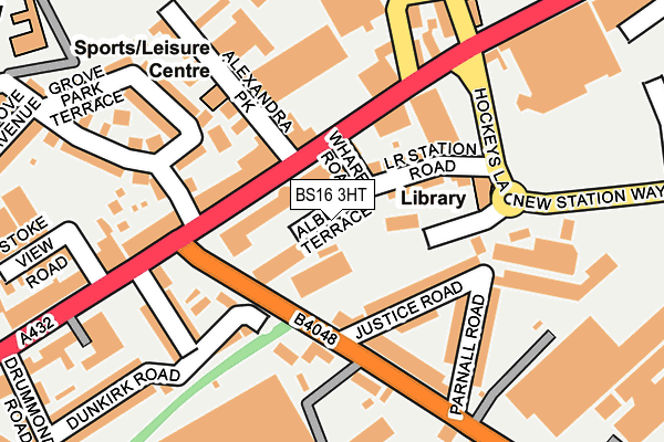 BS16 3HT map - OS OpenMap – Local (Ordnance Survey)