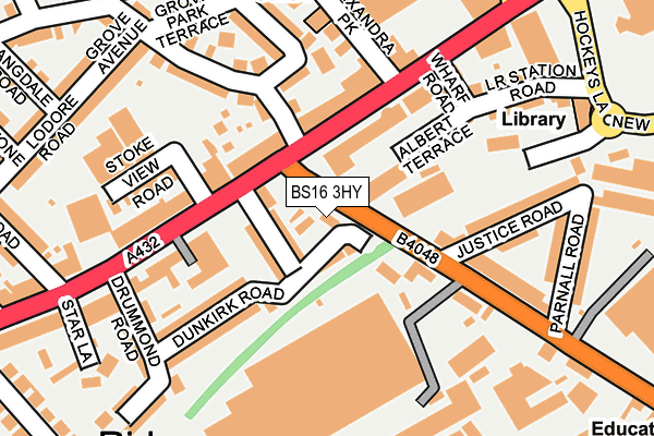 BS16 3HY map - OS OpenMap – Local (Ordnance Survey)