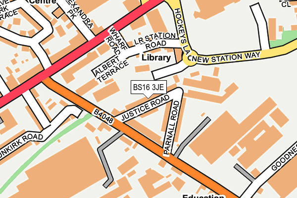 BS16 3JE map - OS OpenMap – Local (Ordnance Survey)