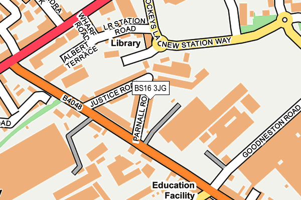 BS16 3JG map - OS OpenMap – Local (Ordnance Survey)