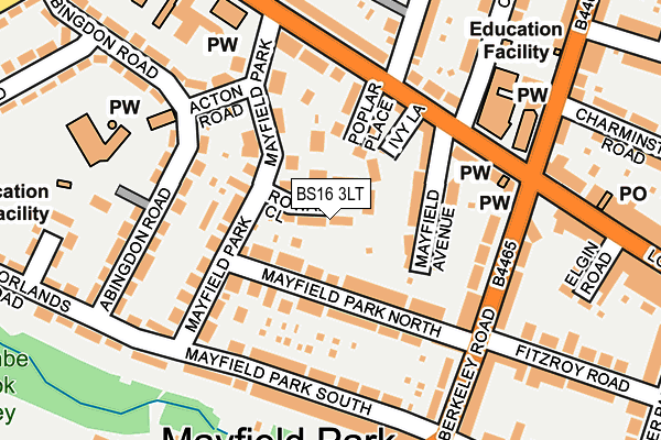 BS16 3LT map - OS OpenMap – Local (Ordnance Survey)