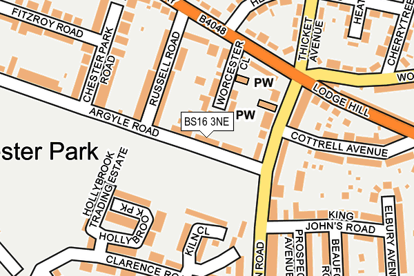 BS16 3NE map - OS OpenMap – Local (Ordnance Survey)