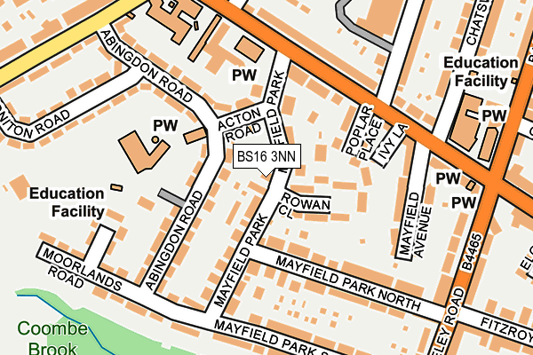BS16 3NN map - OS OpenMap – Local (Ordnance Survey)