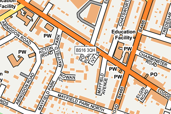BS16 3QH map - OS OpenMap – Local (Ordnance Survey)