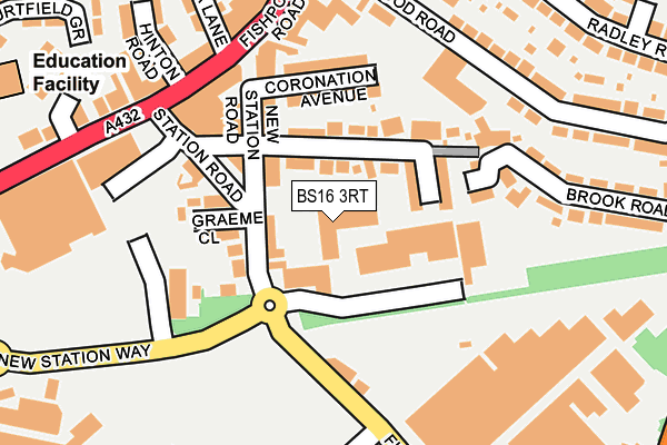 BS16 3RT map - OS OpenMap – Local (Ordnance Survey)