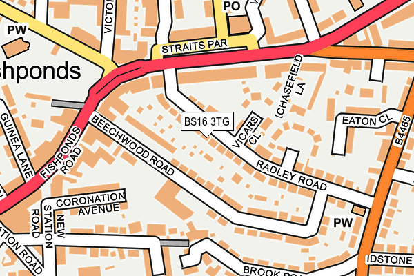 BS16 3TG map - OS OpenMap – Local (Ordnance Survey)