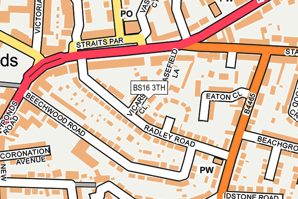 BS16 3TH map - OS OpenMap – Local (Ordnance Survey)