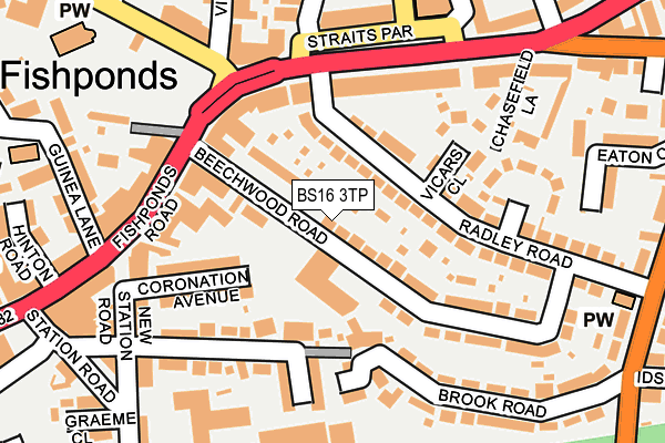 BS16 3TP map - OS OpenMap – Local (Ordnance Survey)